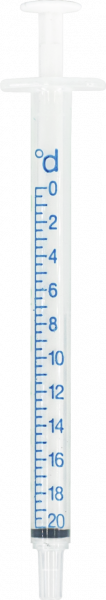 Titration syringe for VISOCOLOR HE Carbonate hardness C20