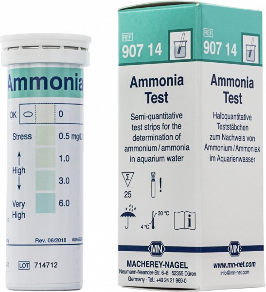 Semi-quantitative test strips Ammonia Test