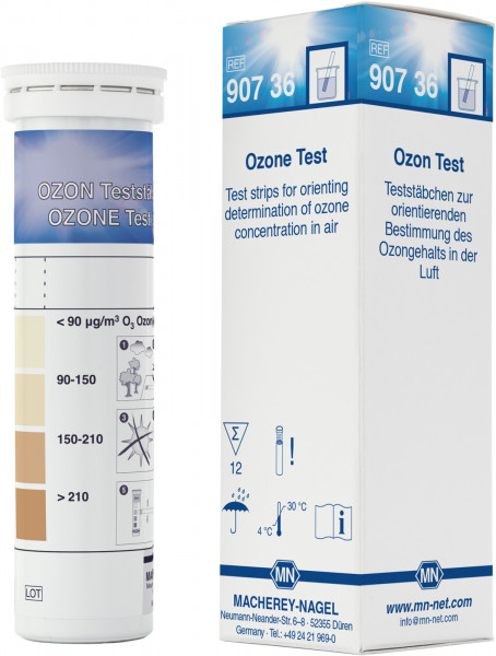 Semi-quantitative test strips Ozone Test, for Ozone in air