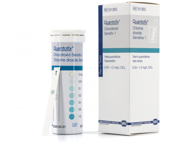 Semi-quantitative test strips QUANTOFIX Chlorine dioxide Sensitive 1