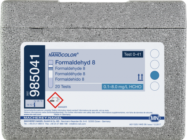 Tube test NANOCOLOR Formaldehyde 8