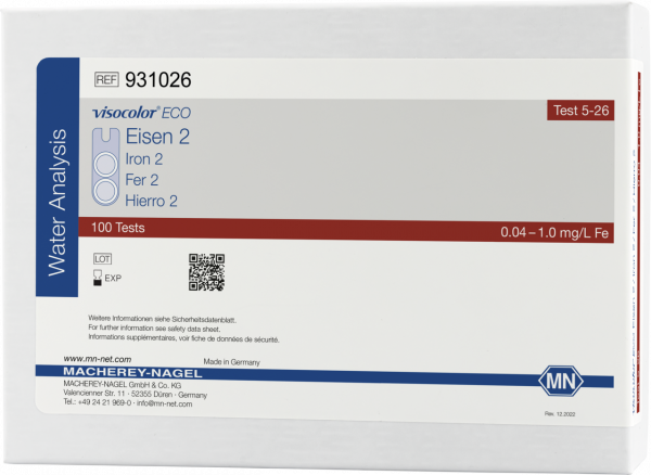 Colorimetric test kit VISOCOLOR ECO Iron 2