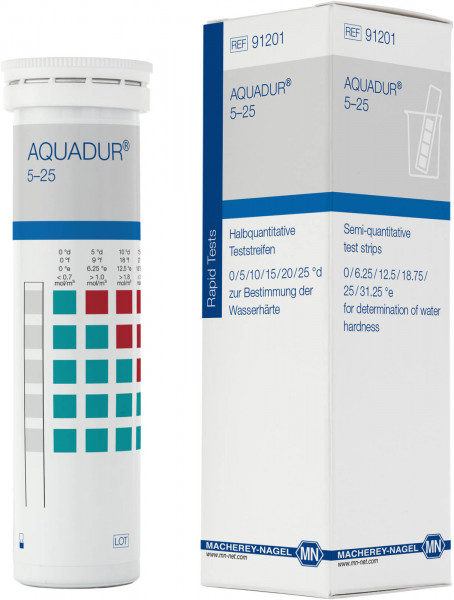 AQUADUR 5–25, for water hardness, box
