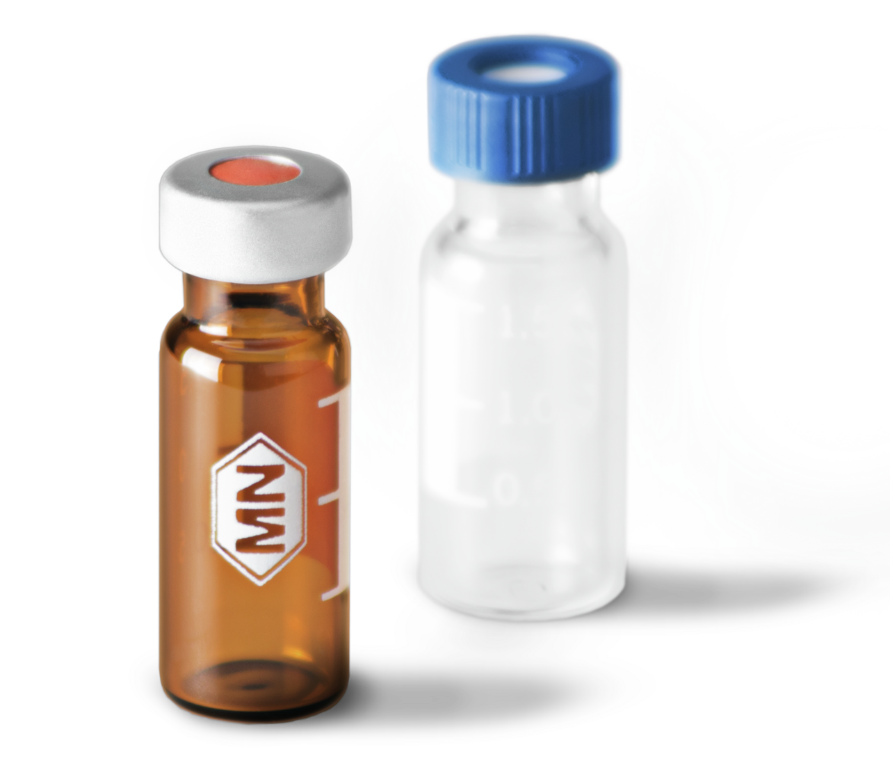 Vials and caps - image