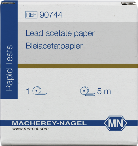 Qualitative Lead acetate paper for Sulfide: 5 mg/L S²⁻, reel