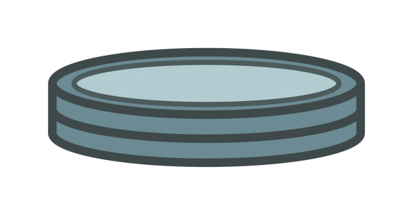 Crimp closure, N 13, alu., gold, center tear off,Butyl dark gray/PTFE gray,2.0mm