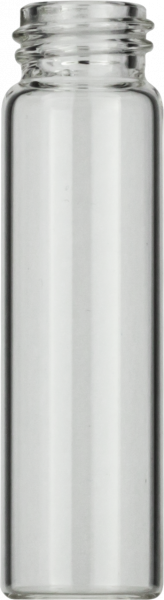 Screw neck vial, N 15, 16.6x61.0 mm, 8.0 mL, flat bottom, clear
