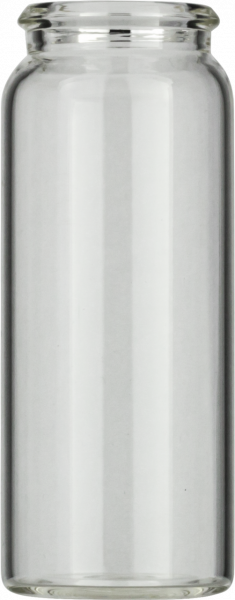 Snap cap vial, N 22, 26.0x65.0 mm, 25.0 mL, flat bottom, clear
