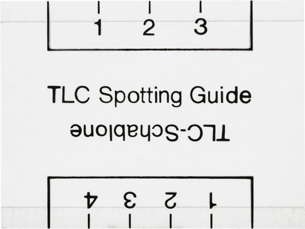 TLC spotting guides