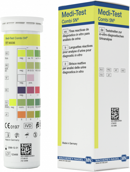 Urine test strips, Medi‑Test Combi 5 N