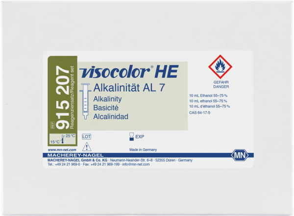 Titrimetric test kit VISOCOLOR HE Alkalinity AL 7 (acid capacity), refill pack