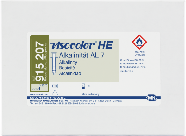 Titrimetric test kit VISOCOLOR HE Alkalinity AL 7 (acid capacity), refill pack