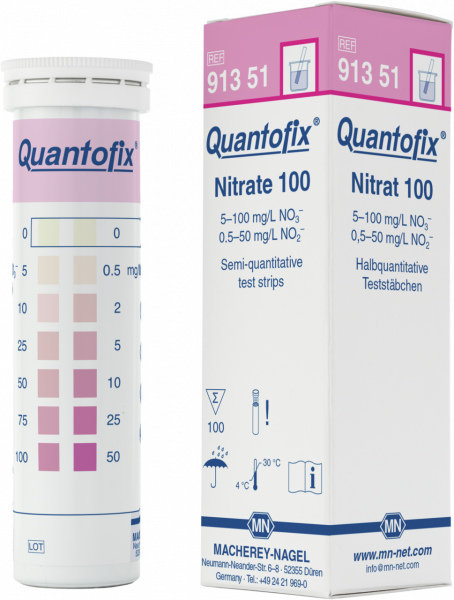 Semi-quantitative test strips QUANTOFIX Nitrate 100
