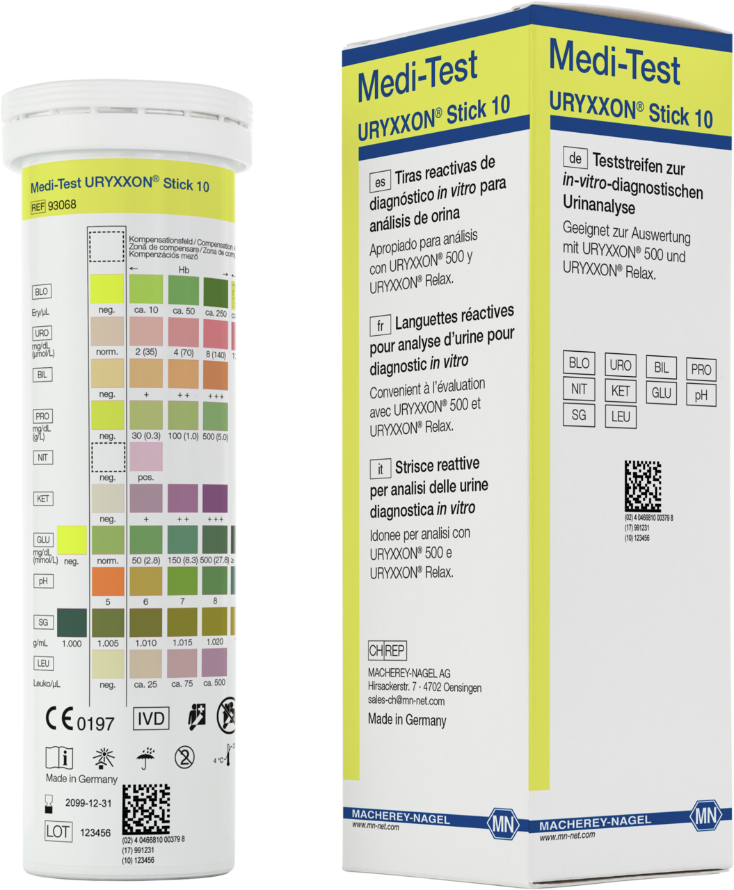 Bandelettes réactives pour analyse d'urine, Medi-Test URYXXON ...