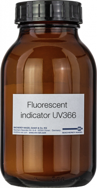 Fluorescent indicators for TLC, UV366, blue fluorescence