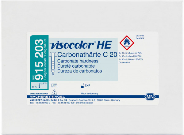 Titrimetric test kit VISOCOLOR HE Carbonate hardness C 20, refill pack