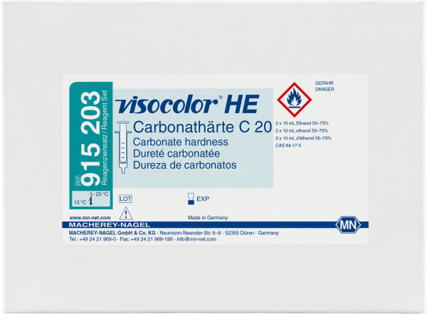 Titrimetric test kit VISOCOLOR HE Carbonate hardness C 20, refill pack