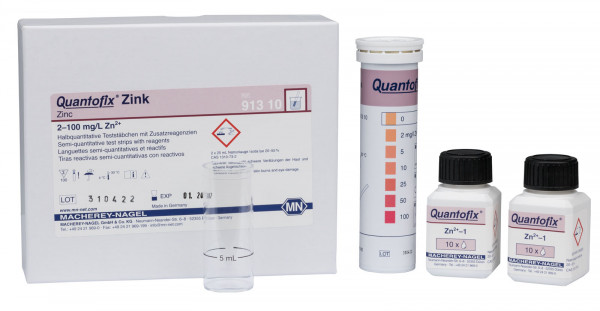 Semi-quantitative test strips QUANTOFIX Zink
