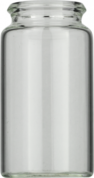 Snap cap vial, N 22, 26.0x48.0 mm, 15.0 mL, flat bottom, clear