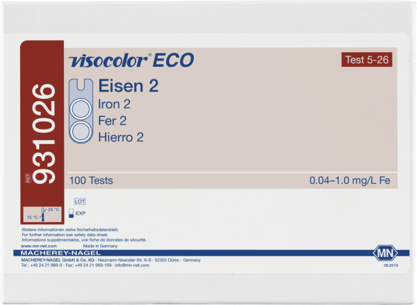 Colorimetric test kit VISOCOLOR ECO Iron 2