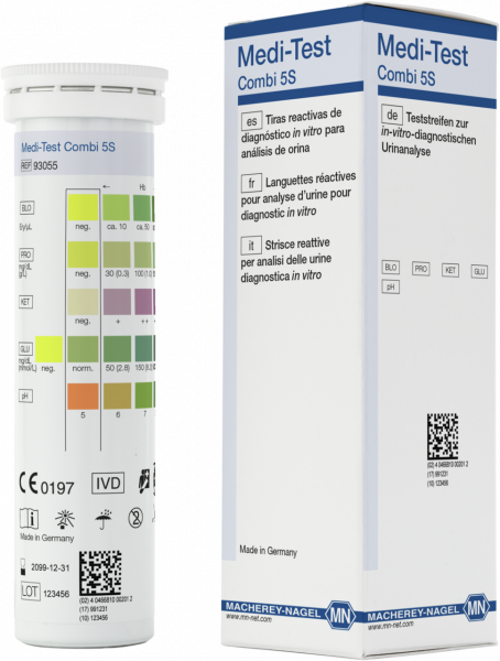 Urine test strips, Medi-Test Combi 5S