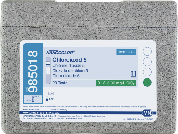 Tube test NANOCOLOR Chlorine dioxide 5