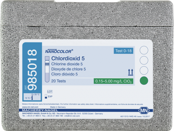Tube test NANOCOLOR Chlorine dioxide 5