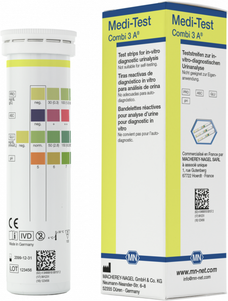 Urine test strips, Medi‑Test Combi 3 A