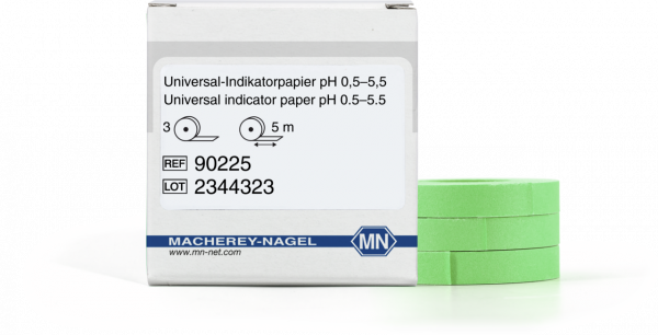 Special indicator paper pH 0.5–5.5, reel, refill pack