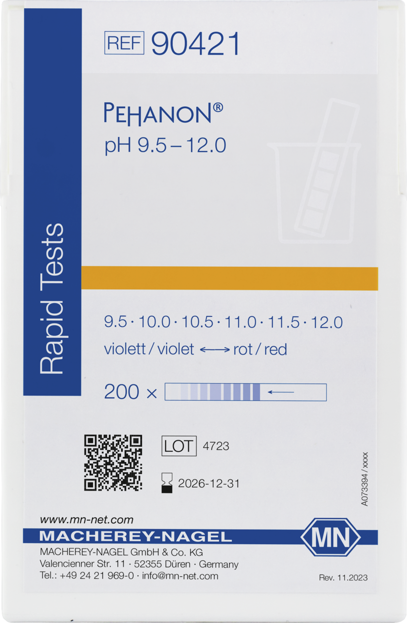 pH test strips, pH-Fix 7.0-14.0, fixed indicator, MN