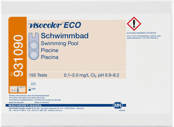 Colorimetric Test Kit Visocolor Eco Swimming Pool Chlorine Ph Mn Macherey Nagel
