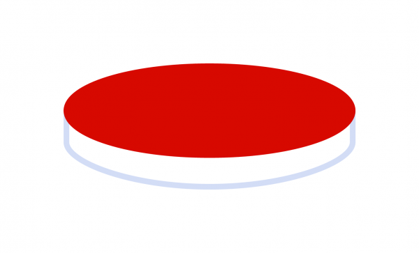 Septa N 9, Silicone/PTFE, white/red, 1.0 mm, 45° shore A