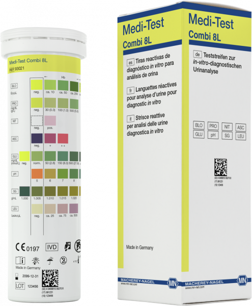 Urine test strips, Medi-Test Combi 8L