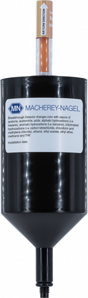 Exhaust filter with indicator