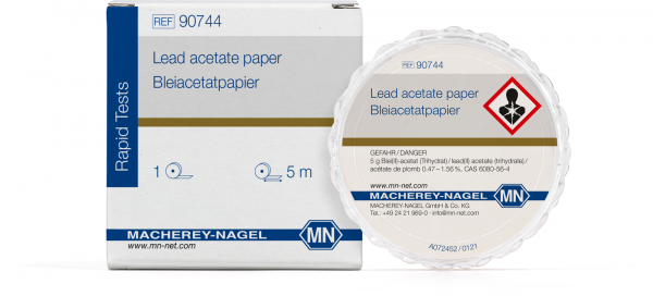 Qualitative Lead acetate paper for Sulfide: 5 mg/L S²⁻, reel