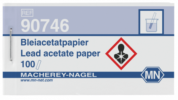 Qualitative Lead acetate paper for Sulfide: 5 mg/L S²⁻, booklet