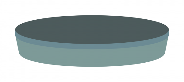 Septa N 20, Butyl/PTFE, gray/gray, 3.0 mm, 50° shore A