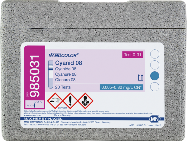 Tube test NANOCOLOR Cyanide 08